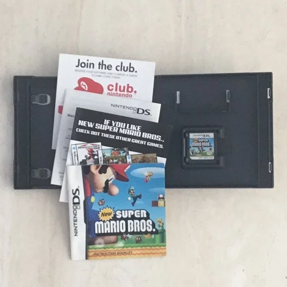 New Super Mario Bros Nintendo DS Game Complete In Box CIB - Picture 6 of 15